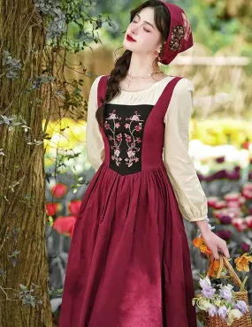 Liliana Cottage Witch Dress with Headscarf