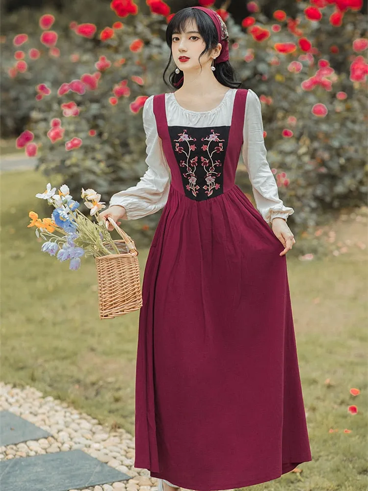 Liliana Cottage Witch Dress with Headscarf