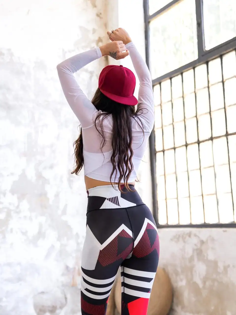 Lismina Extra High Waist Black/White Leggings