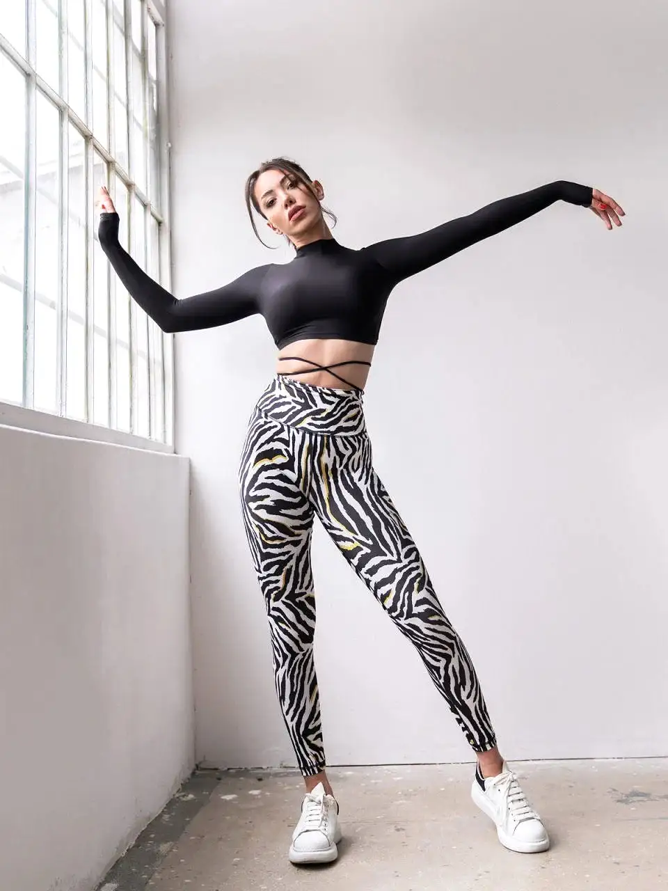 Lismina Extra High Waist Zebra Leggings