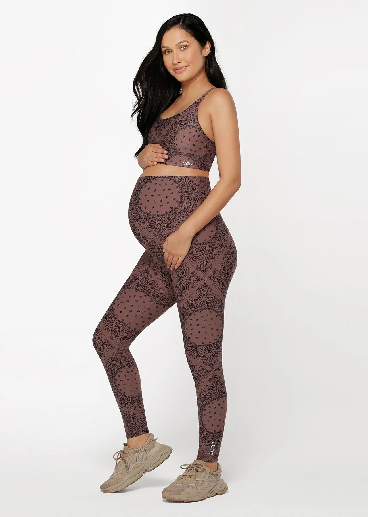 LJ Maternity Full Length Tight | Bandana Print | Tights and Leggings | Lorna Jane Australia