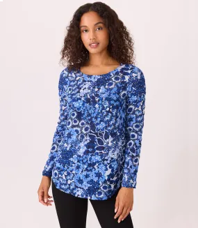 Long Sleeve Shirttail Top