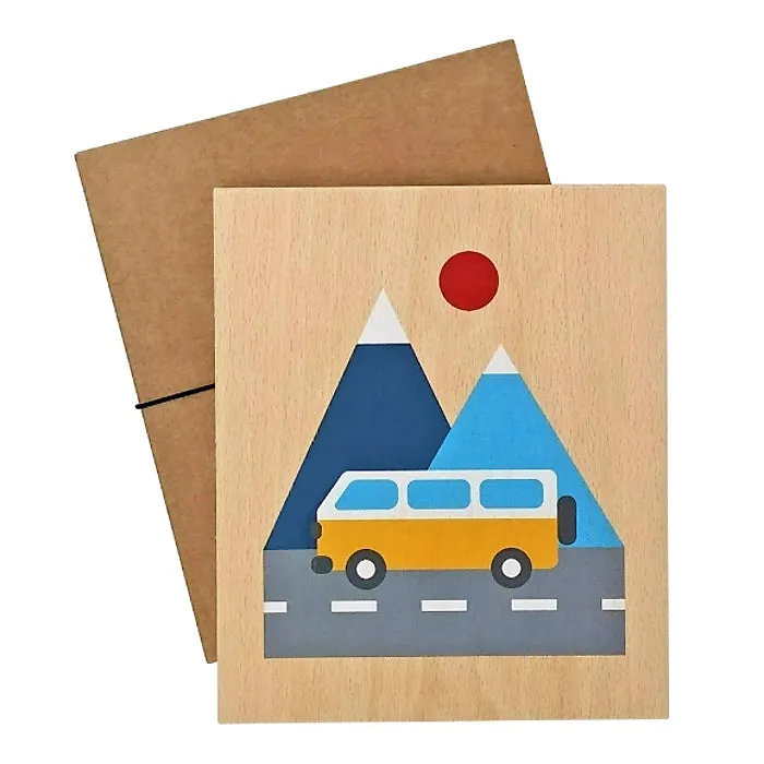 Lubulona Wooden Art Print Van