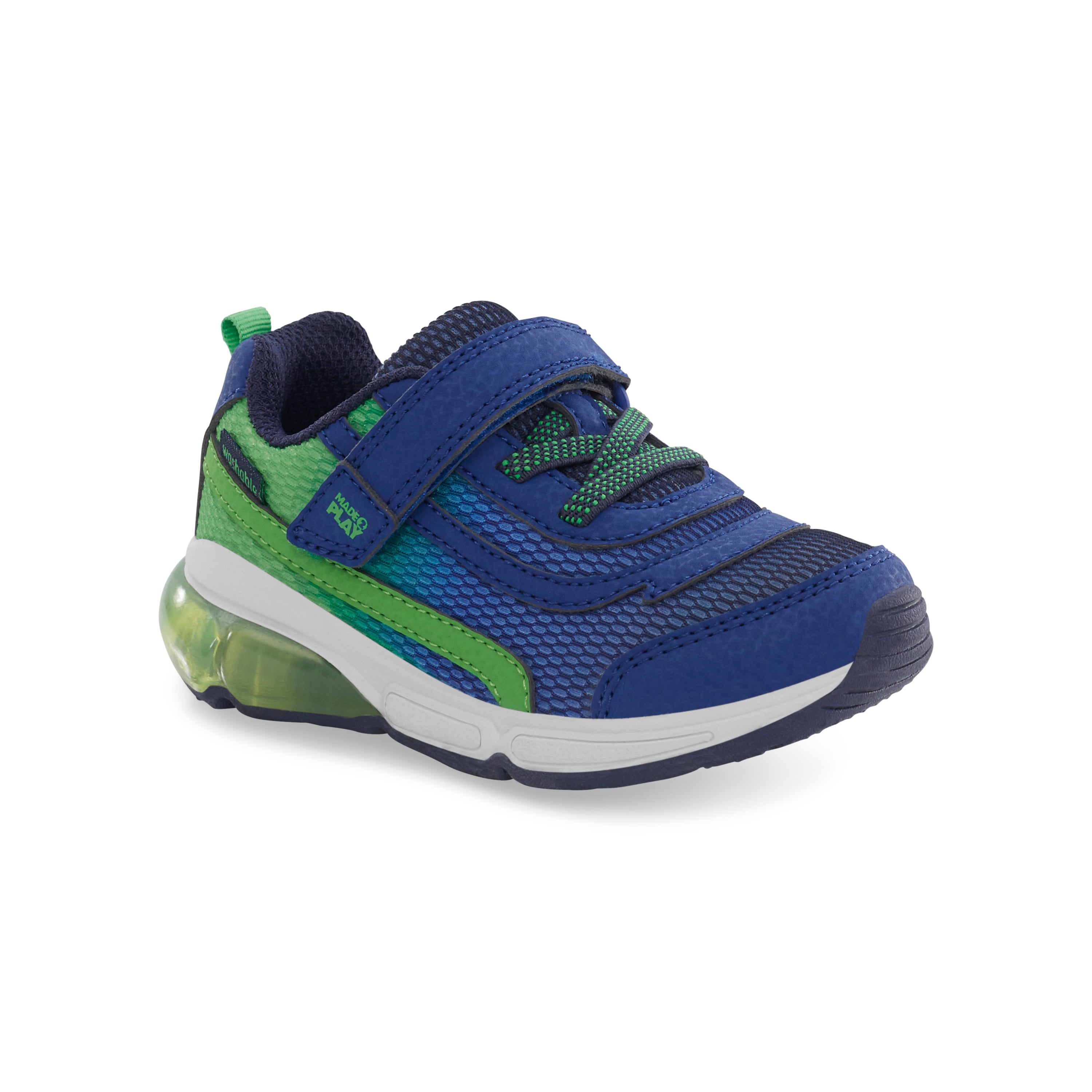 MADE2PLAY Kid's Surge Bounce Lighted Athletic - Navy/Green