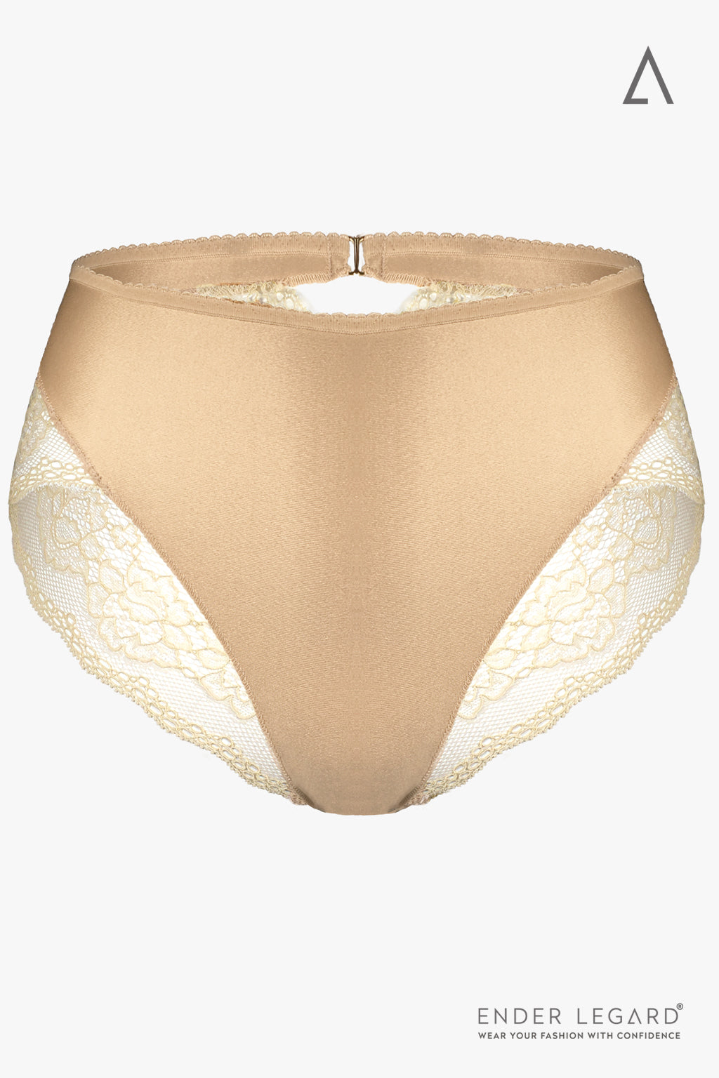 MILA Lace and Satin briefs (Ivory)