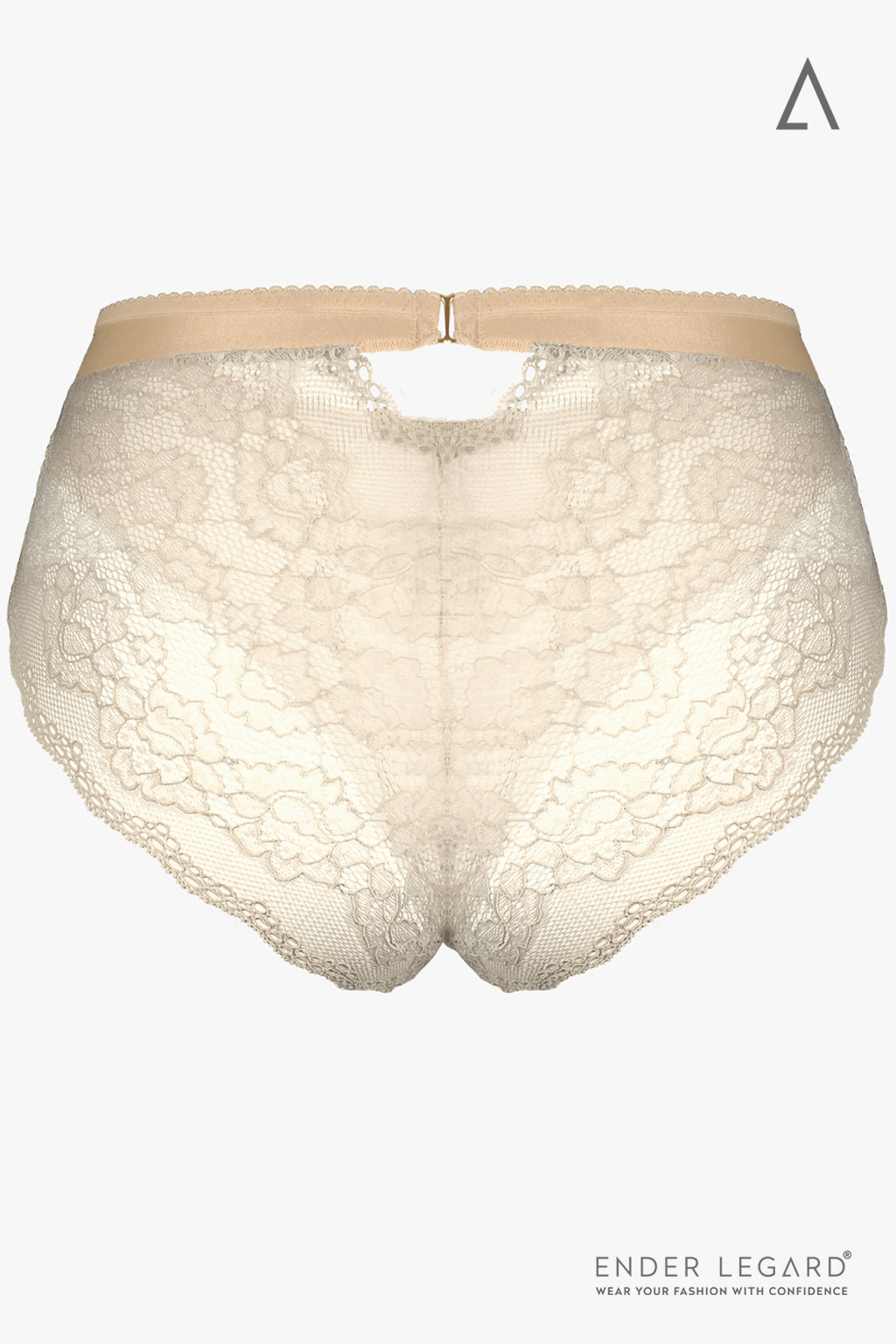 MILA Lace and Satin briefs (Ivory)