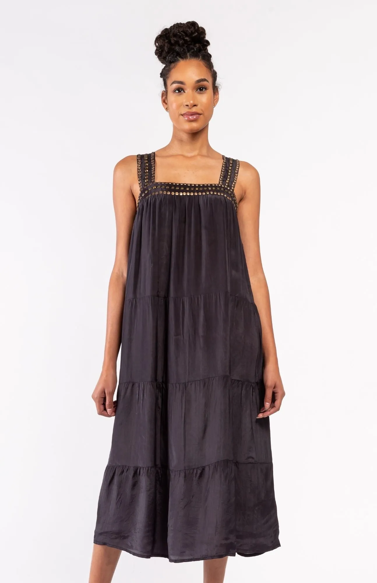 Muche et Muchette - Square Neck Tiered Dress