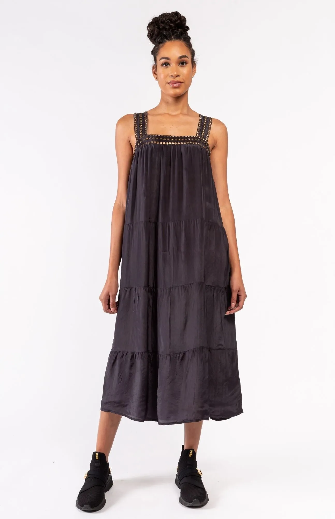 Muche et Muchette - Square Neck Tiered Dress