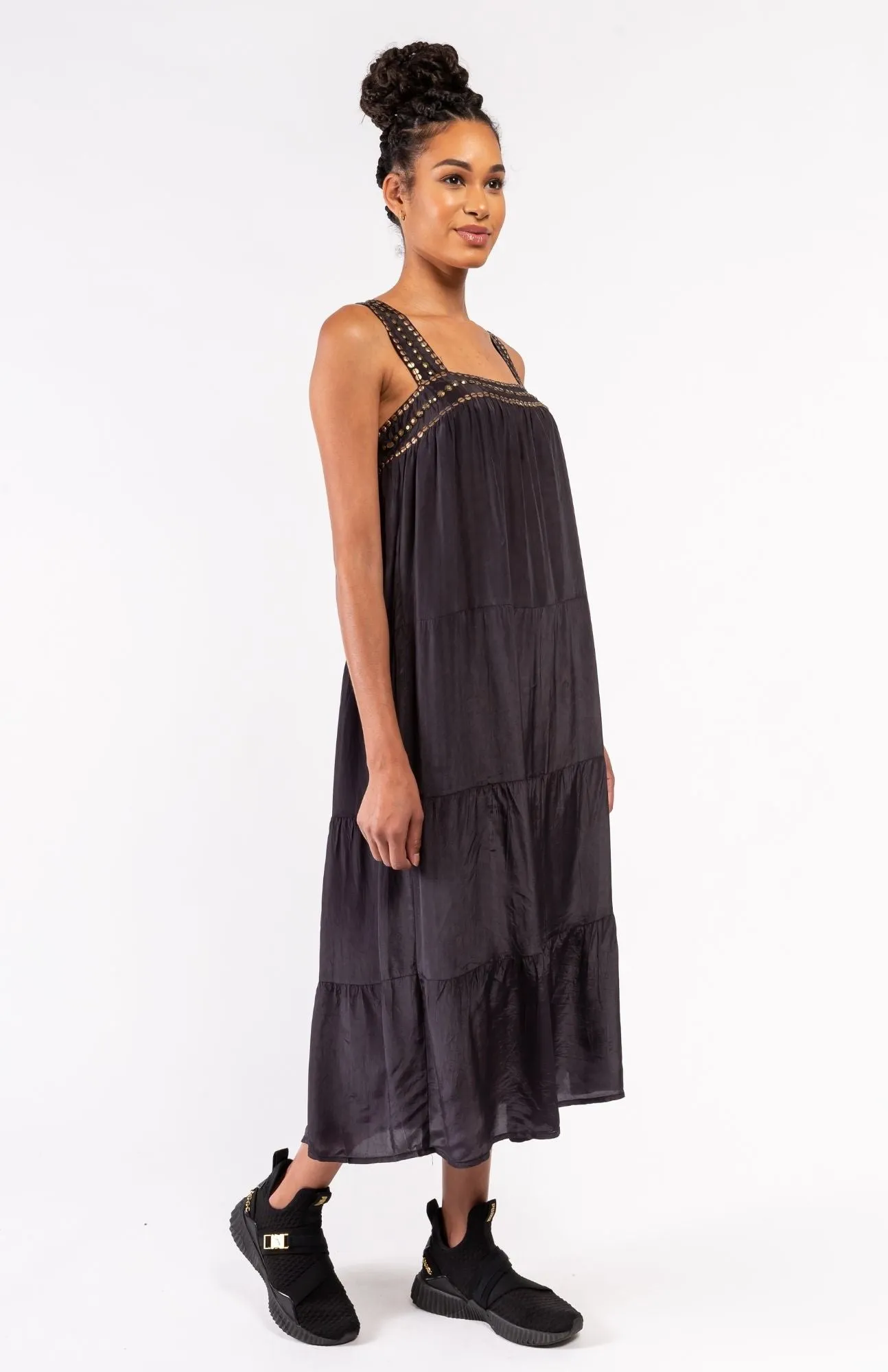 Muche et Muchette - Square Neck Tiered Dress