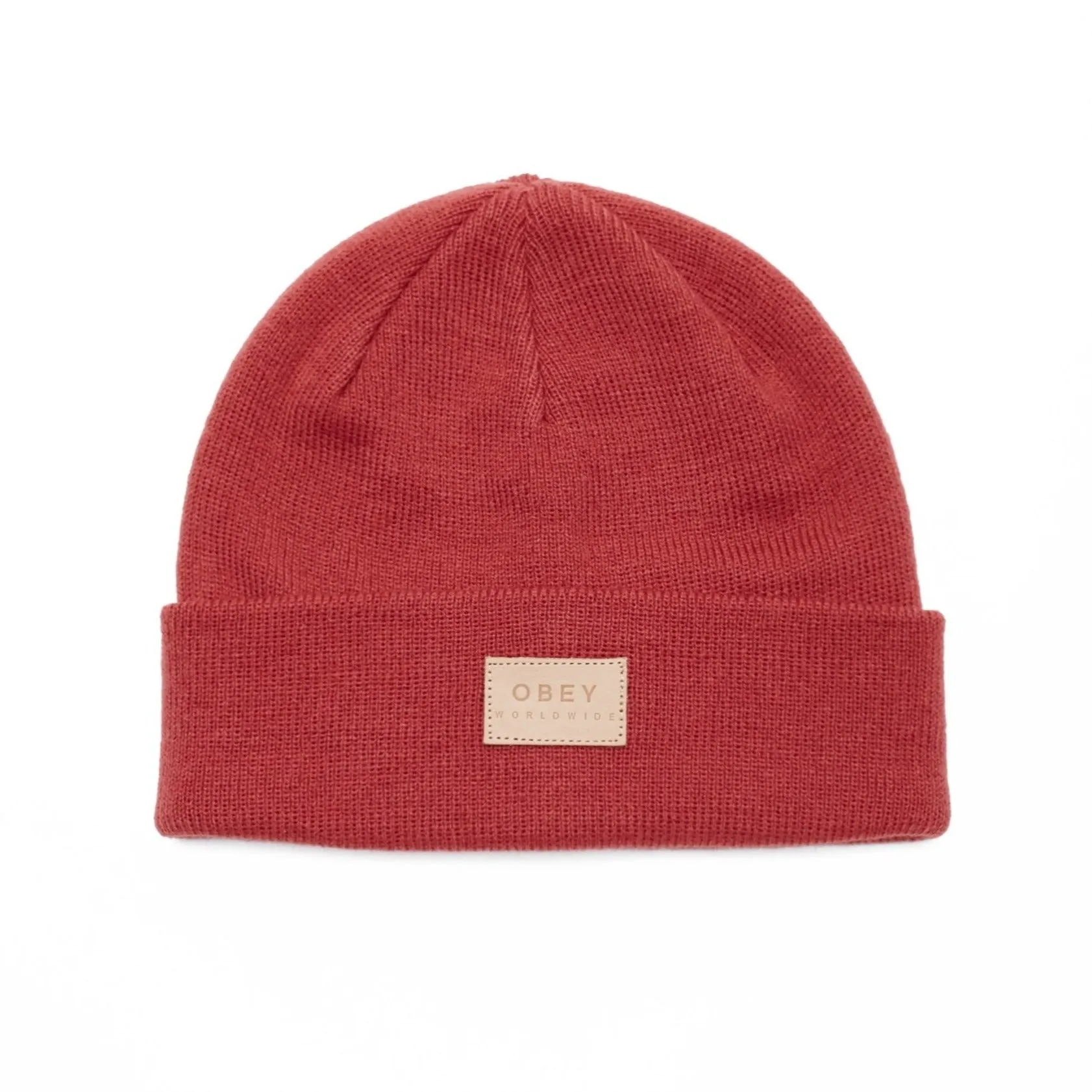 OBEY BRIEAN BEANIE // MINERAL RED