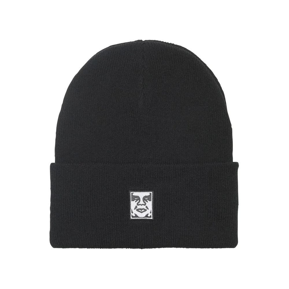 OBEY ICON PATCH CUFF BEANIE // BLACK