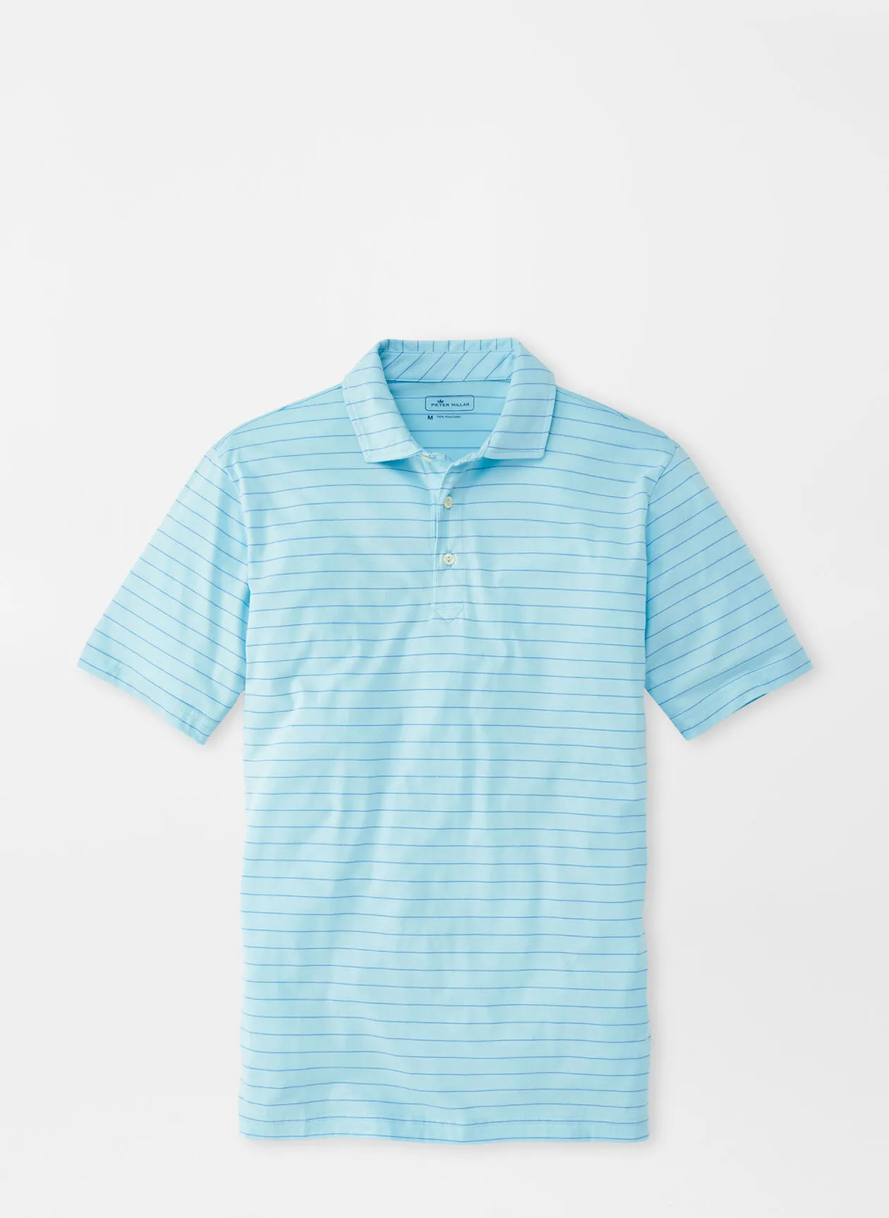 PETER MILLAR Rogue Wave Aqua Cotton Polo