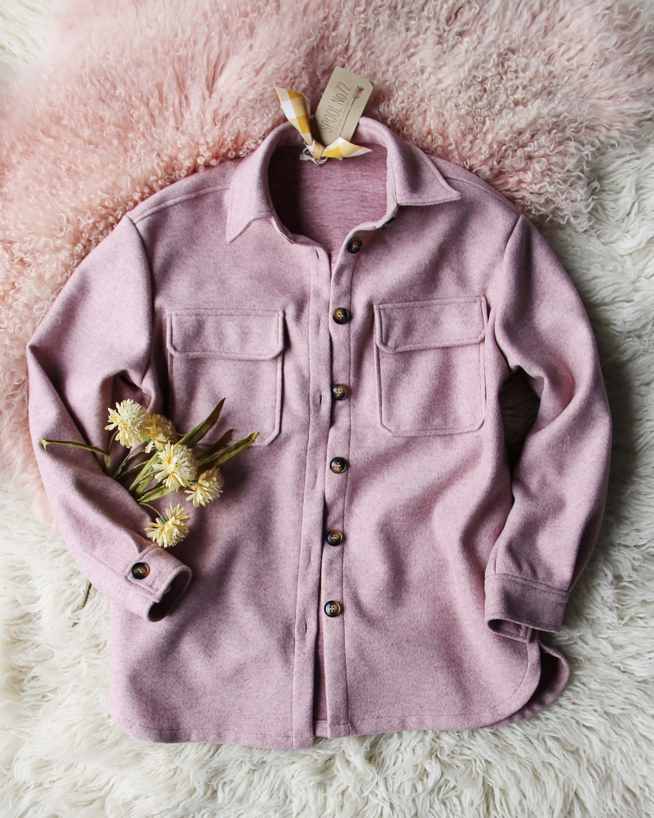 Pink Thyme Shirt Jacket