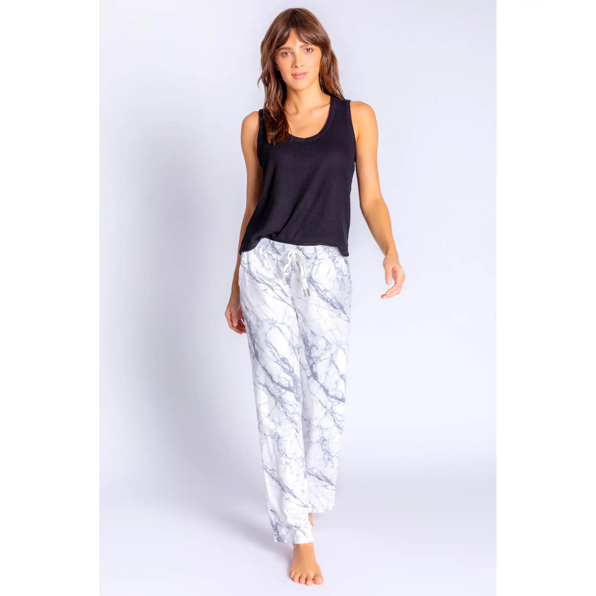 PJ Salvage Women's Midnight Marble Pants - IVORY