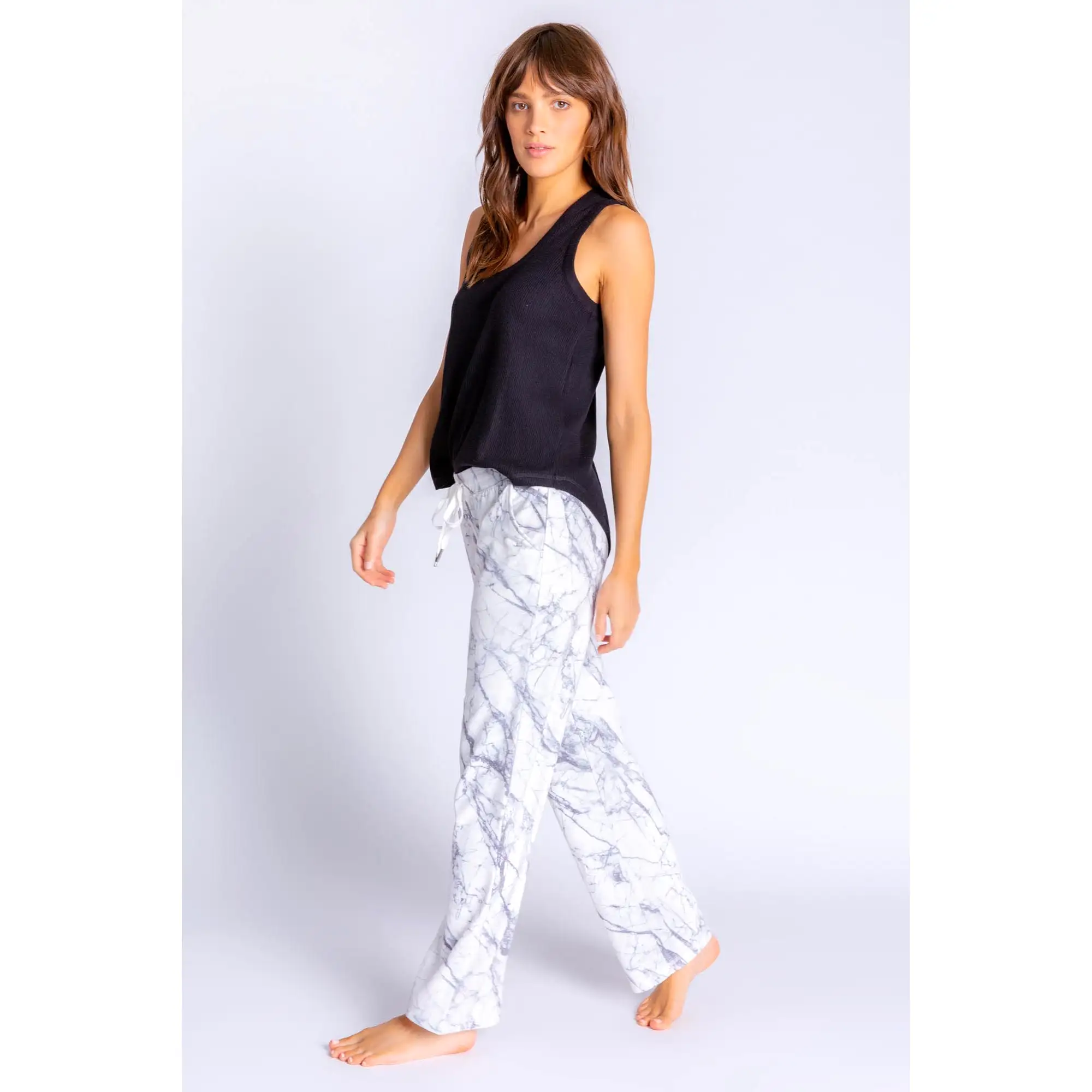 PJ Salvage Women's Midnight Marble Pants - IVORY