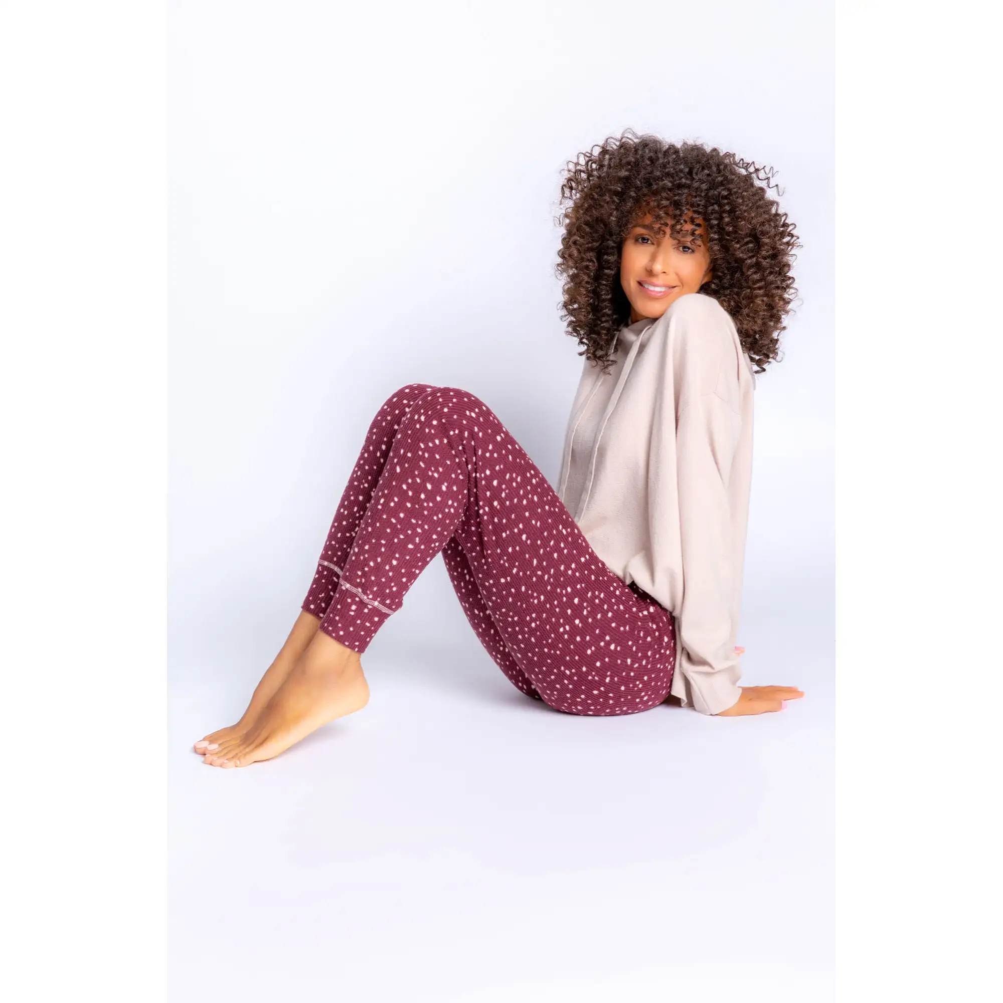 PJ Salvage Women's My Friend Spot Jammie Pants - PORT