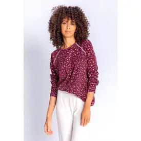 PJ Salvage Women's My Friend Spot Top - PORT