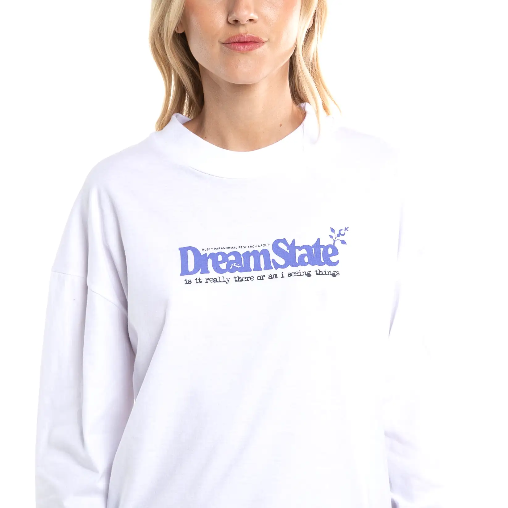 Remera Ml Rusty Dream State Relaxed Ls Tee Ld White