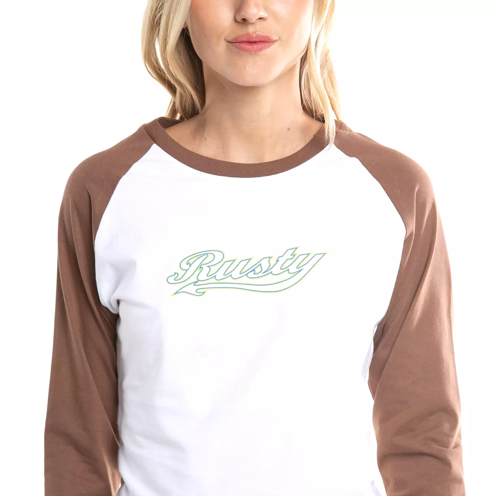 Remera Ml Rusty Norty Ls Raglan Baby Tee Ld Off White