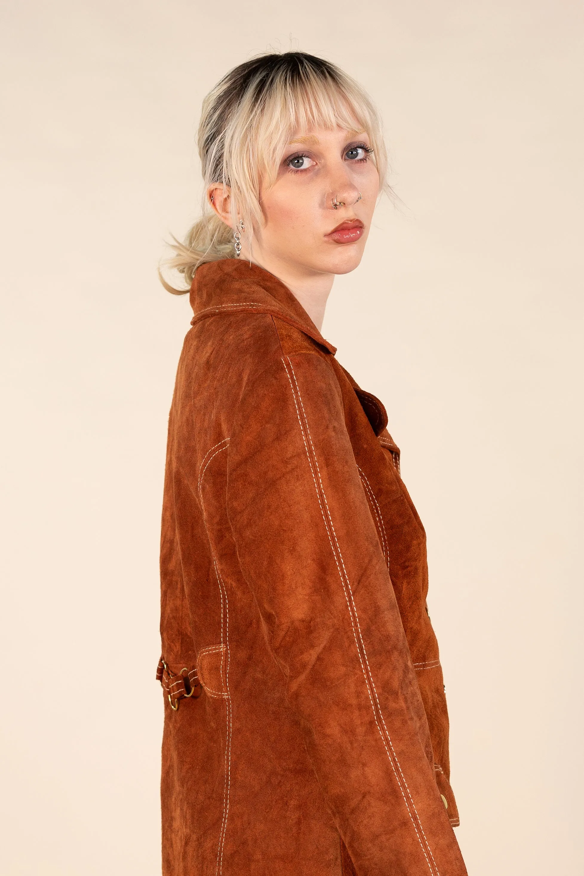 Retro 60s Look Suede Jacket | ThriftTale