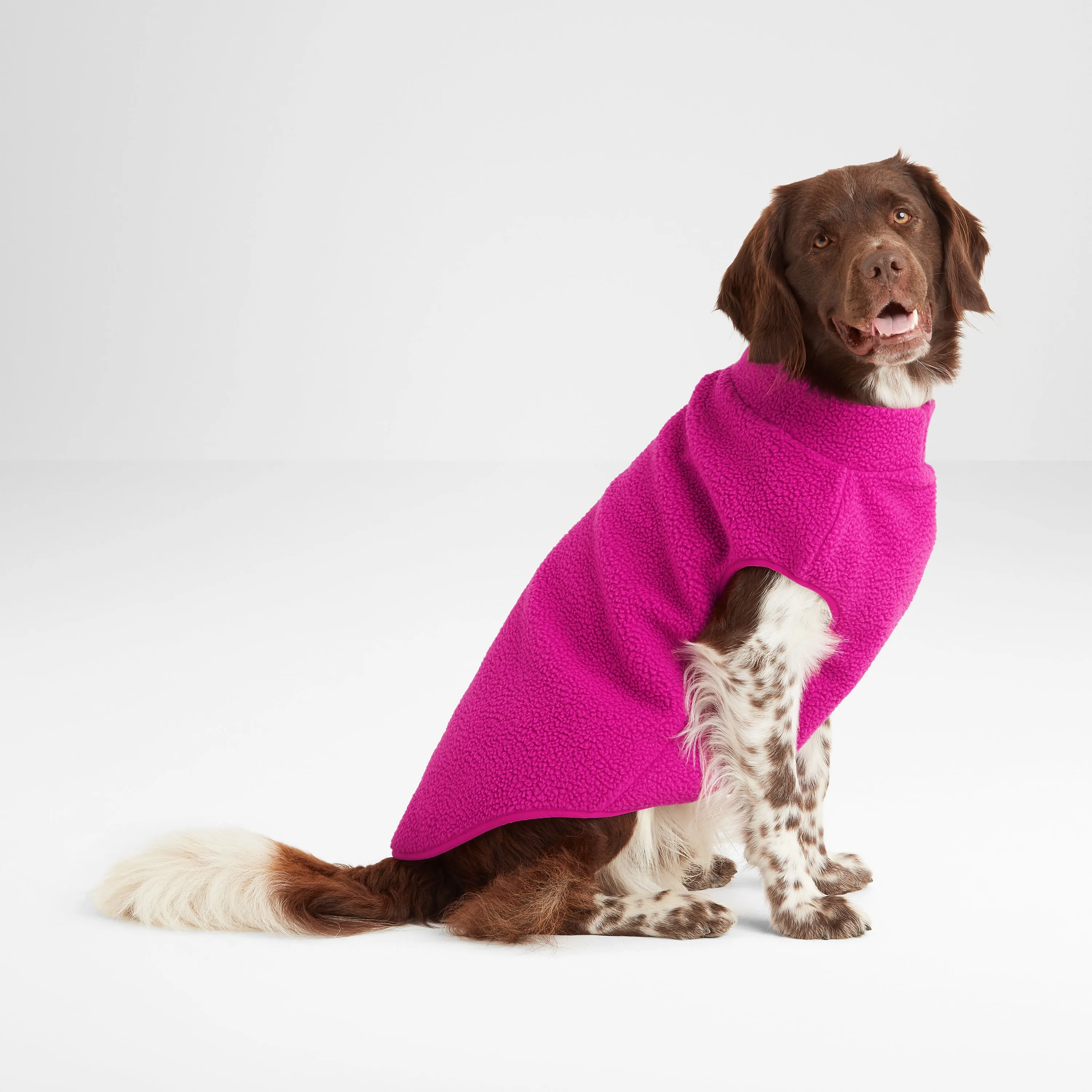 Rover Sherpa Dog Coat L - Fuchsia Purple