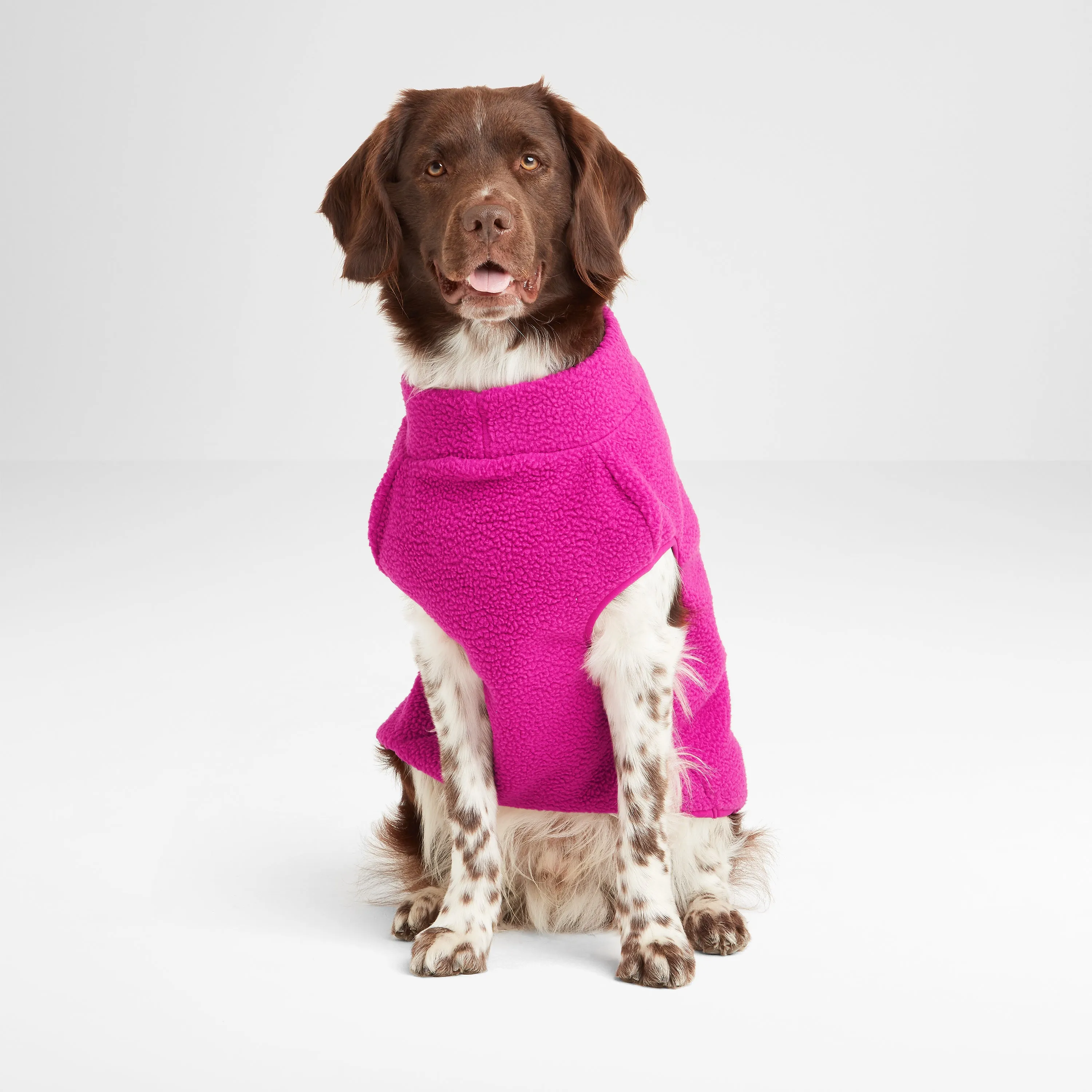 Rover Sherpa Dog Coat L - Fuchsia Purple