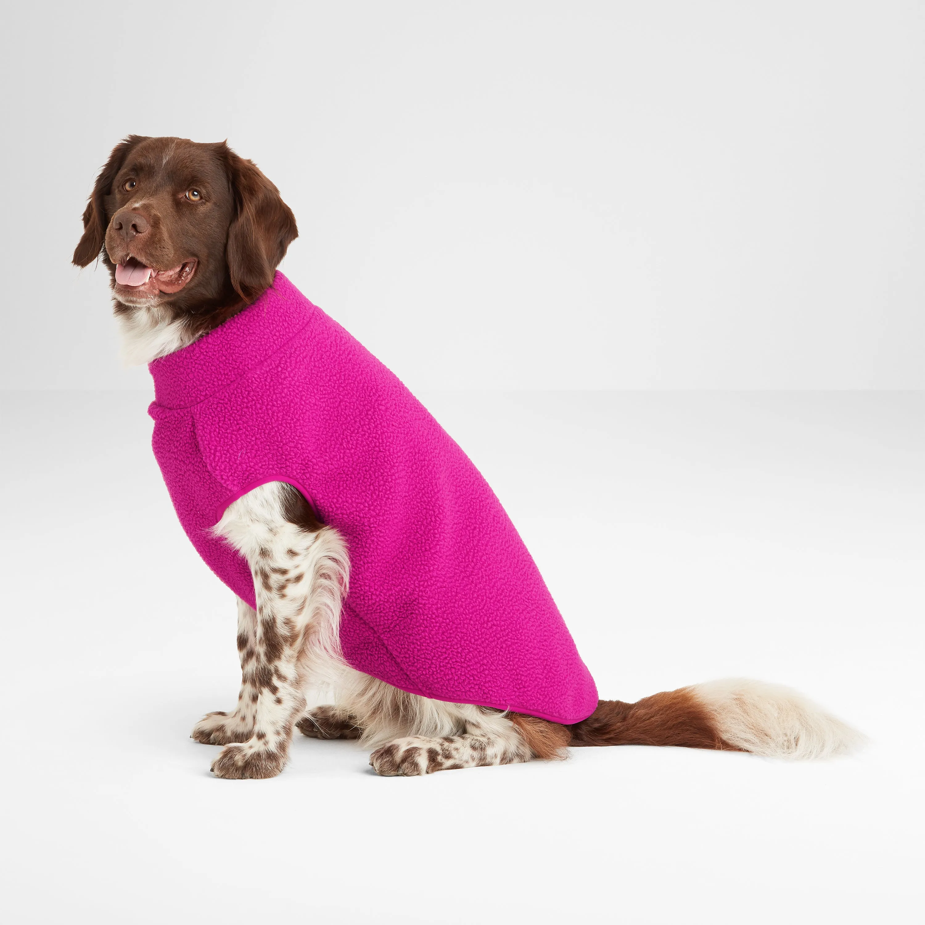 Rover Sherpa Dog Coat L - Fuchsia Purple