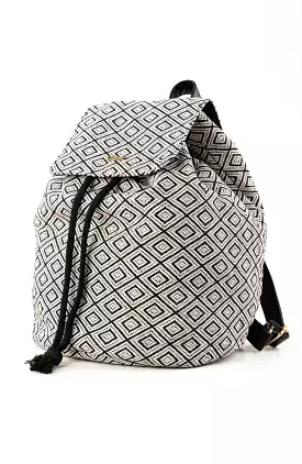 Rusty US IMANE BACKPACK - BLACK / WHITE