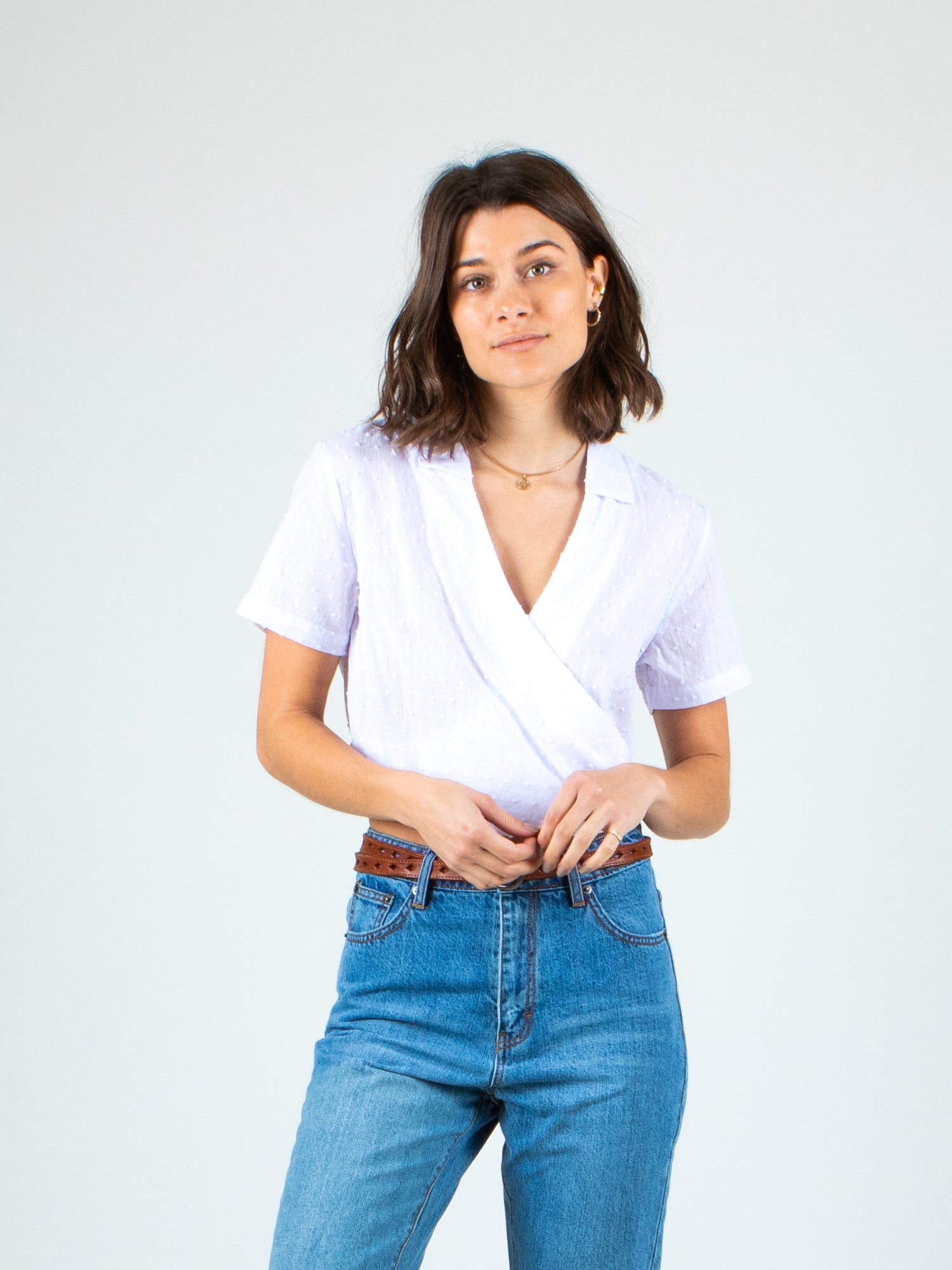 Rusty US SEAPORT CROP TOP - WHITE