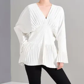 Sakiya Pleated Long Sleeve Shirt