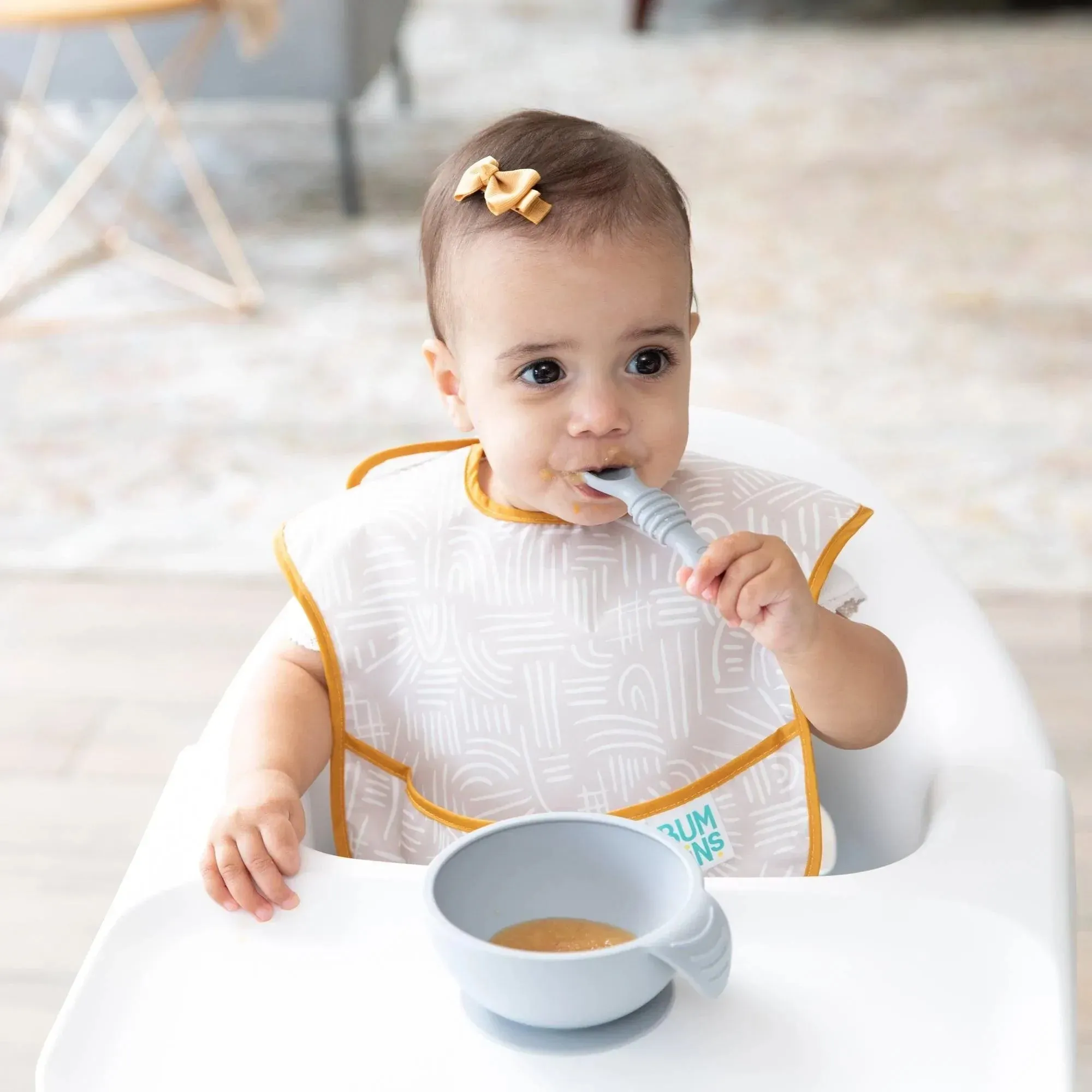 Silicone First Feeding Set: Gray