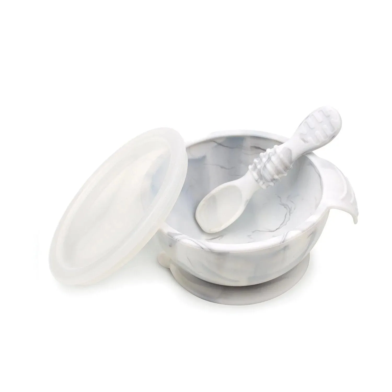 Silicone First Feeding Set: Marble