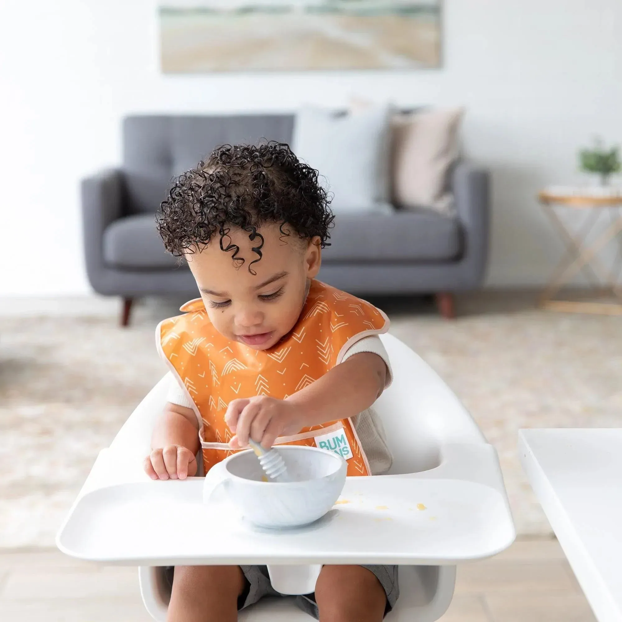 Silicone First Feeding Set: Marble