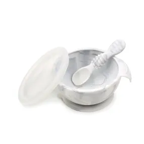 Silicone First Feeding Set: Marble