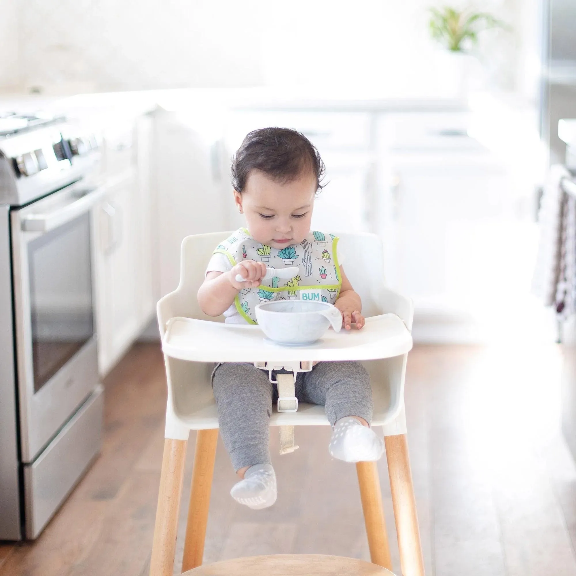 Silicone First Feeding Set: Marble