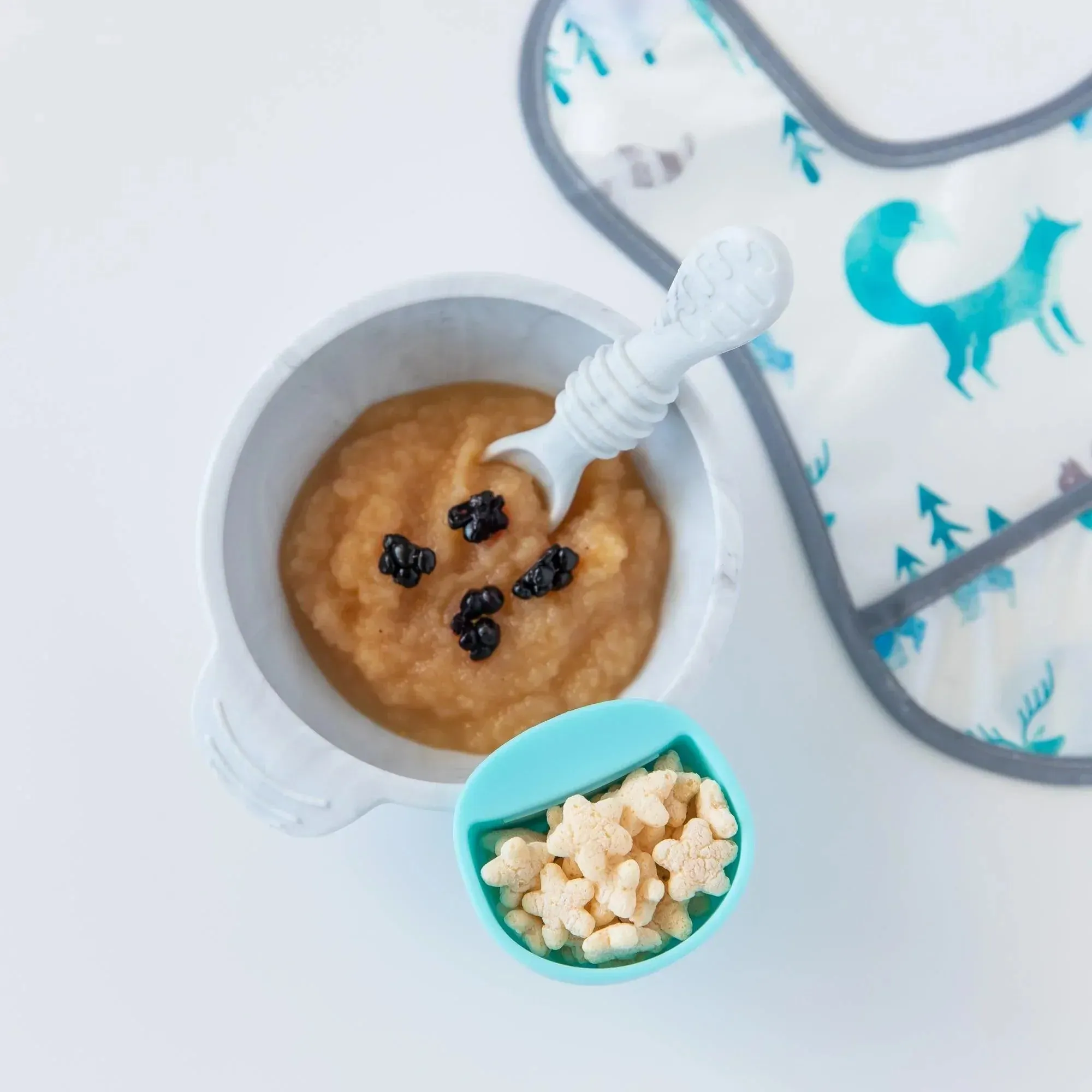 Silicone First Feeding Set: Marble