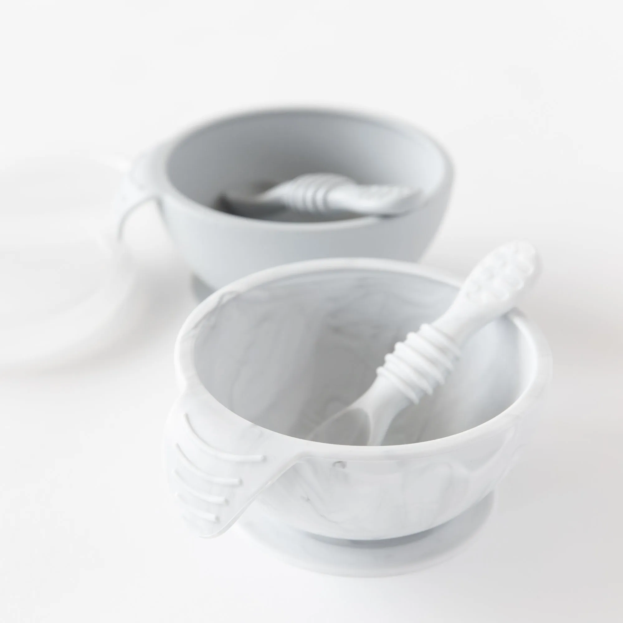 Silicone First Feeding Set: Marble