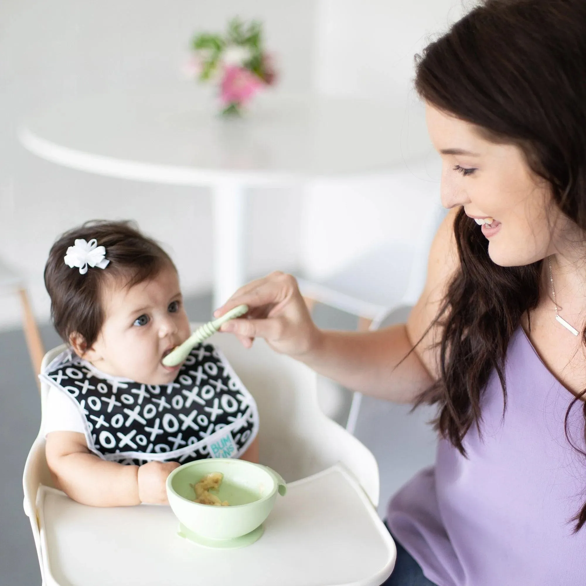 Silicone First Feeding Set: Sage