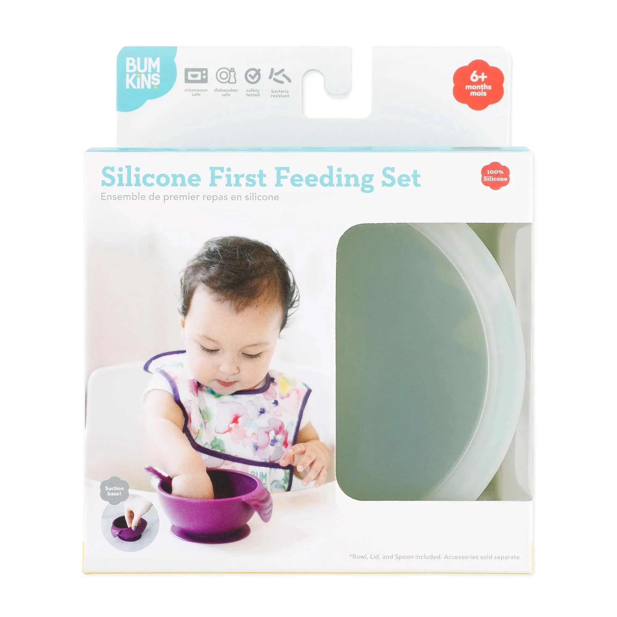 Silicone First Feeding Set: Sage