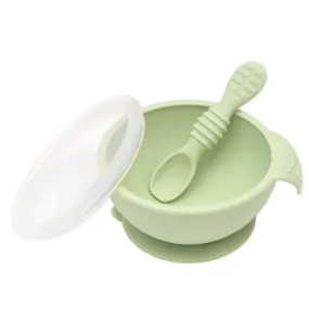 Silicone First Feeding Set: Sage