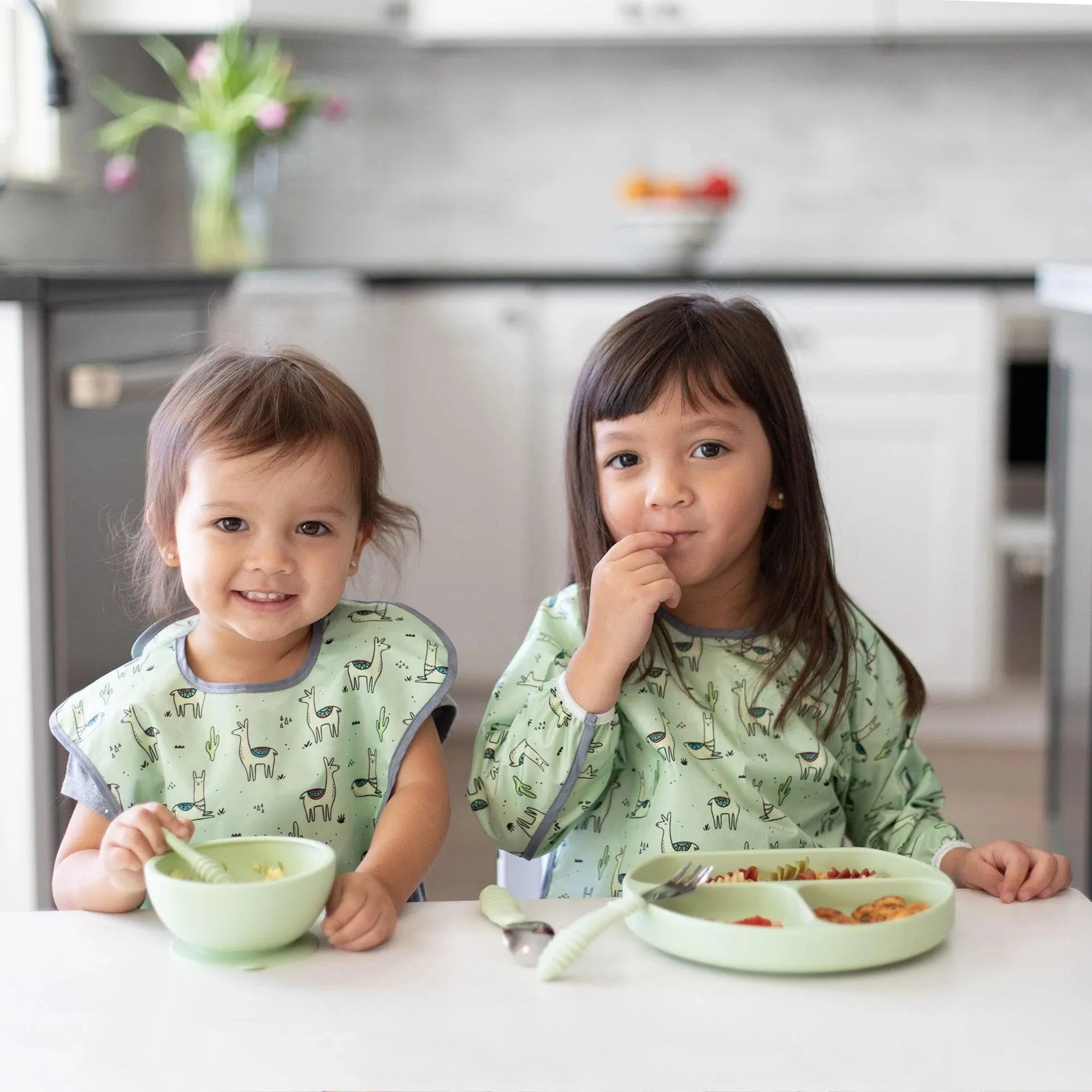 Silicone First Feeding Set: Sage