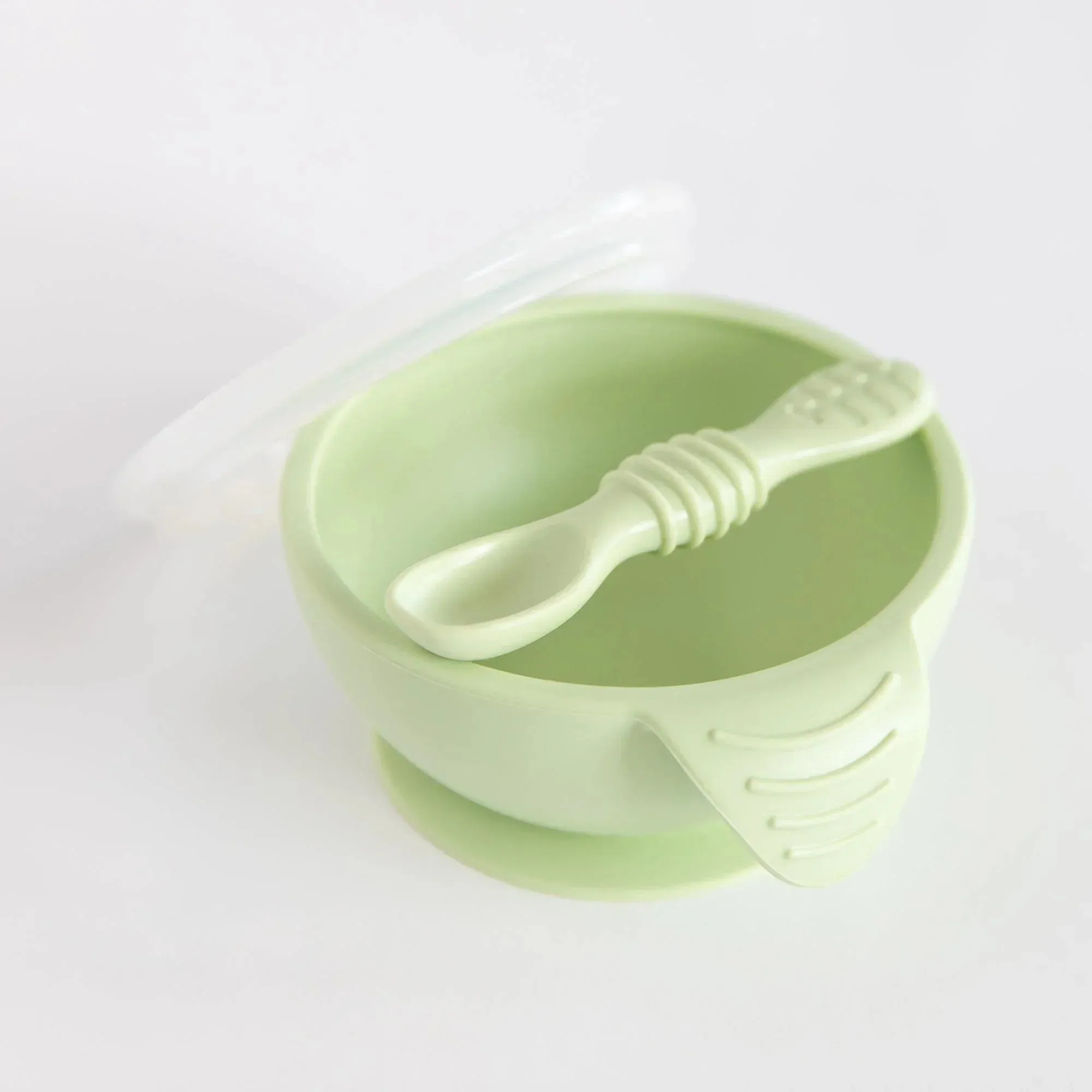 Silicone First Feeding Set: Sage