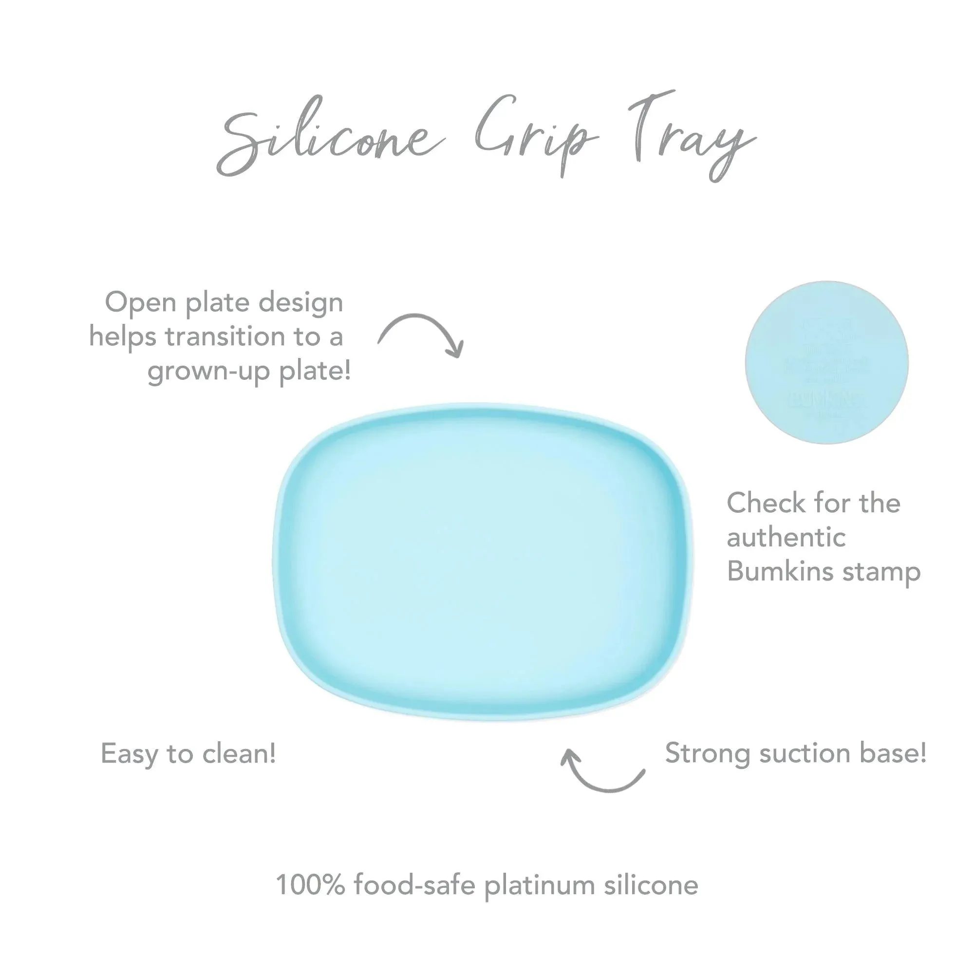 Silicone Grip Tray: Blue