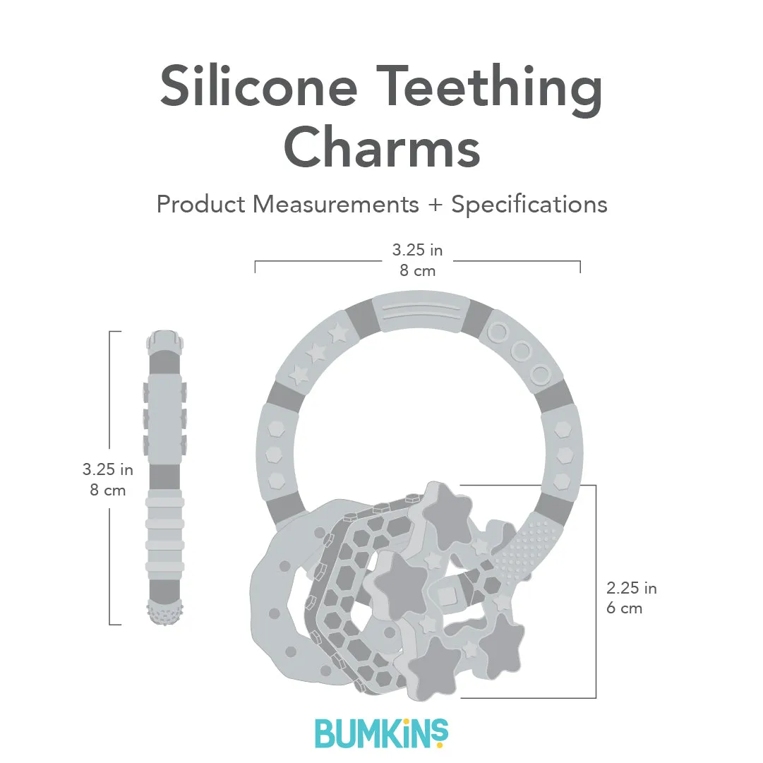 Silicone Teething Charms: Green