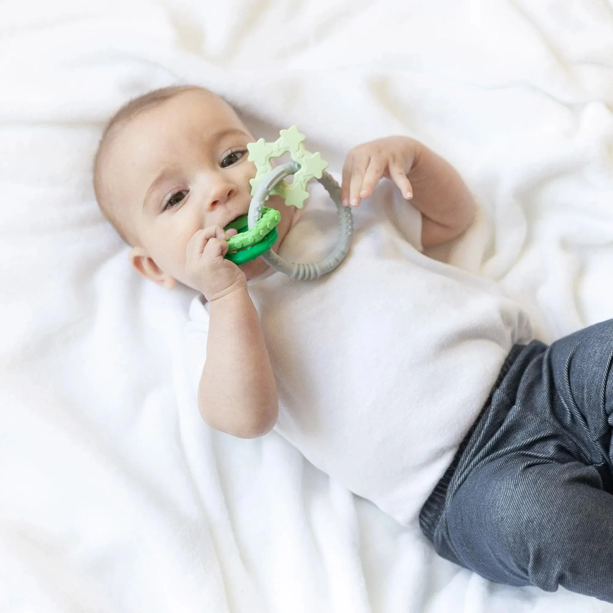 Silicone Teething Charms: Green