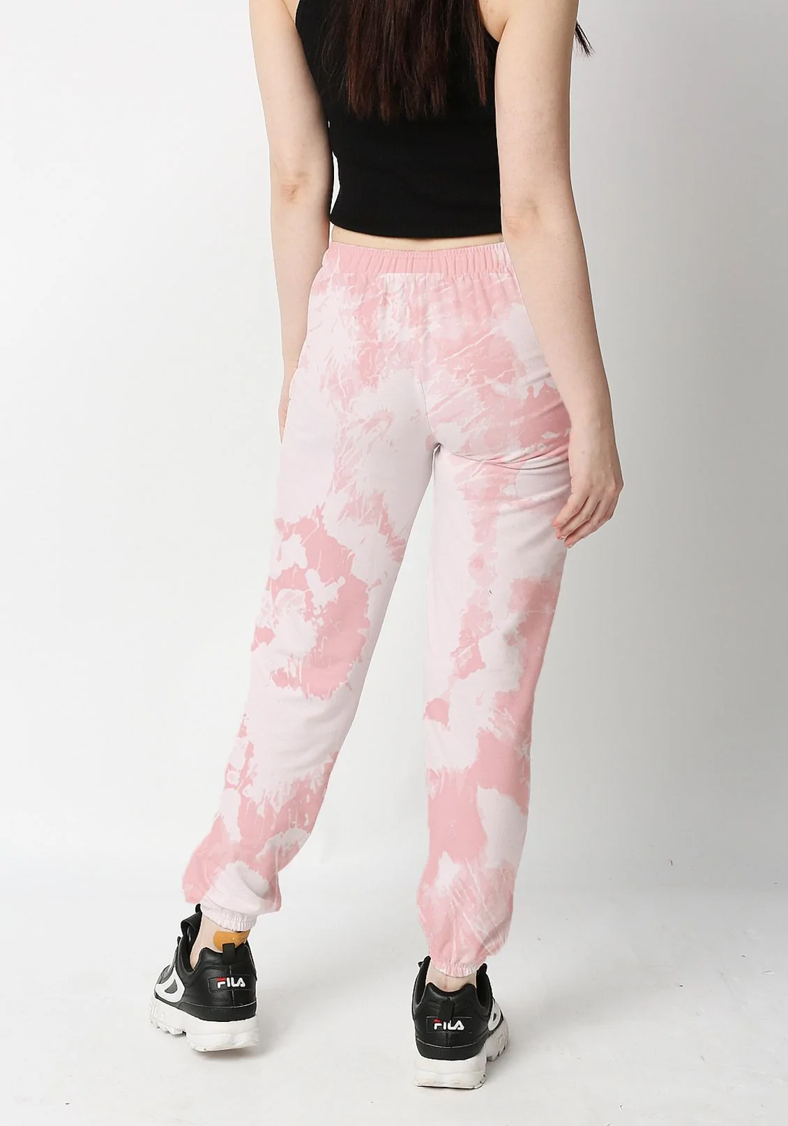 Soft Pink Tie Dye Women Jogger