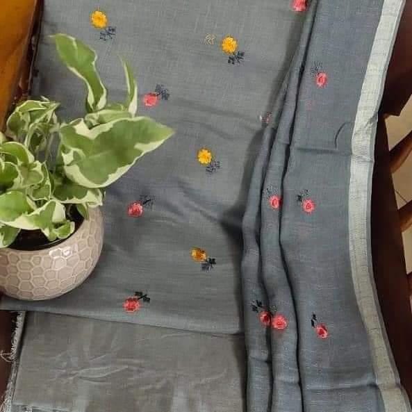 Summer Collection Cotton Linen Salwar suit material -SRI001SS