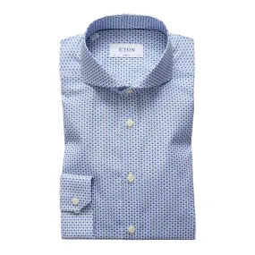 Super Slim Fit - Floral Micro Print Poplin Shirt