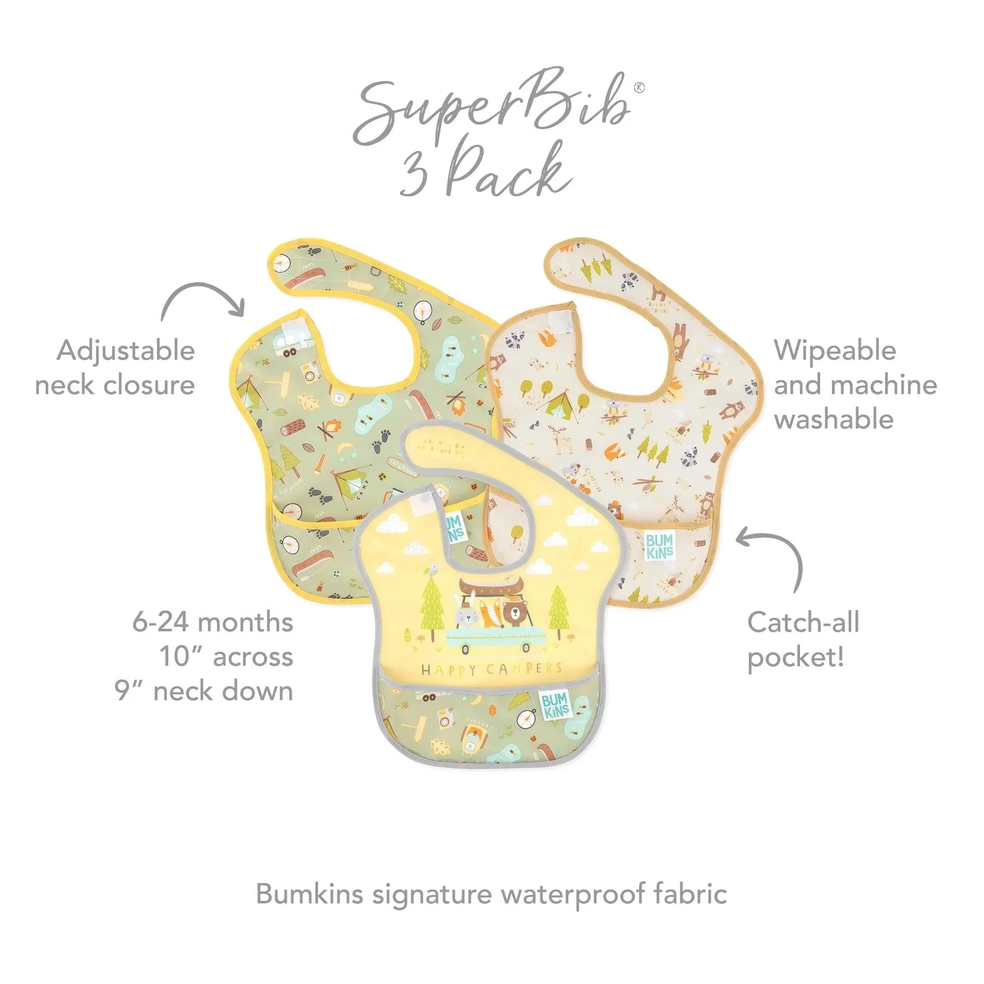 SuperBib 3 Pack: Happy Campers