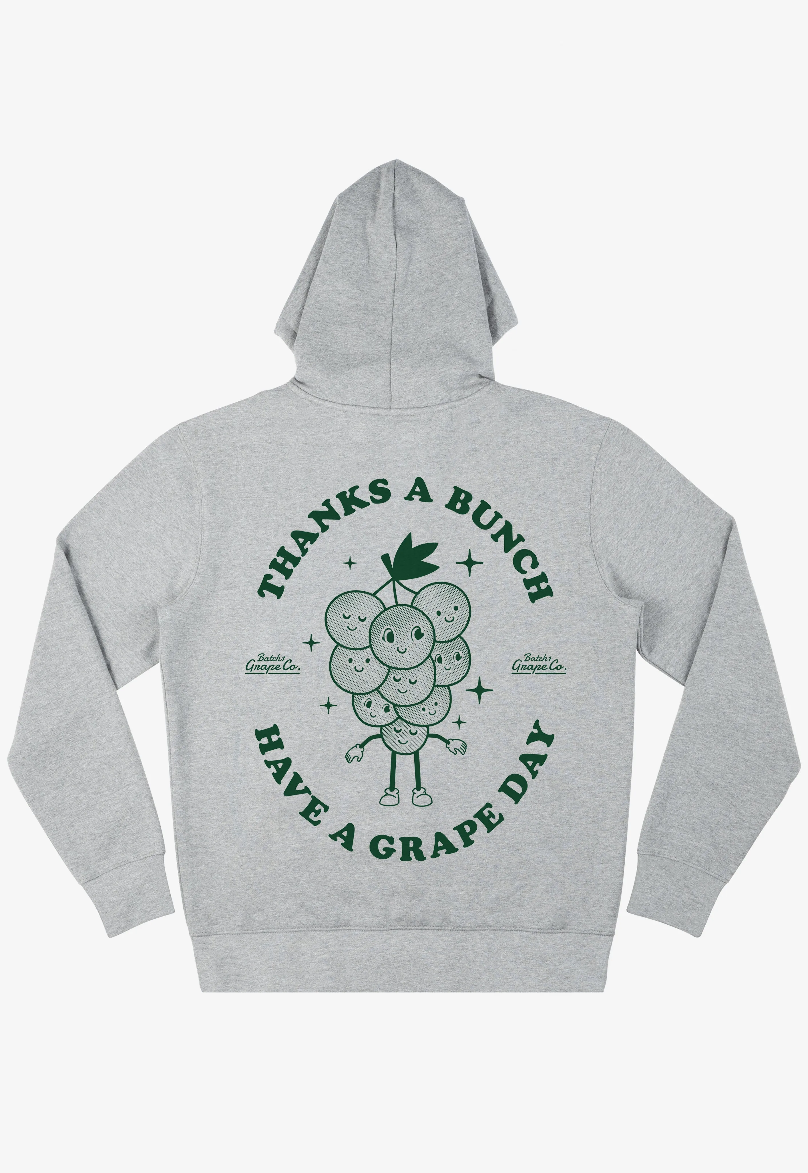 Thanks A Bunch Fruit Logo Hoodie In Grey